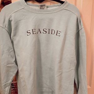 Mint blue SEASIDE sweatshirt